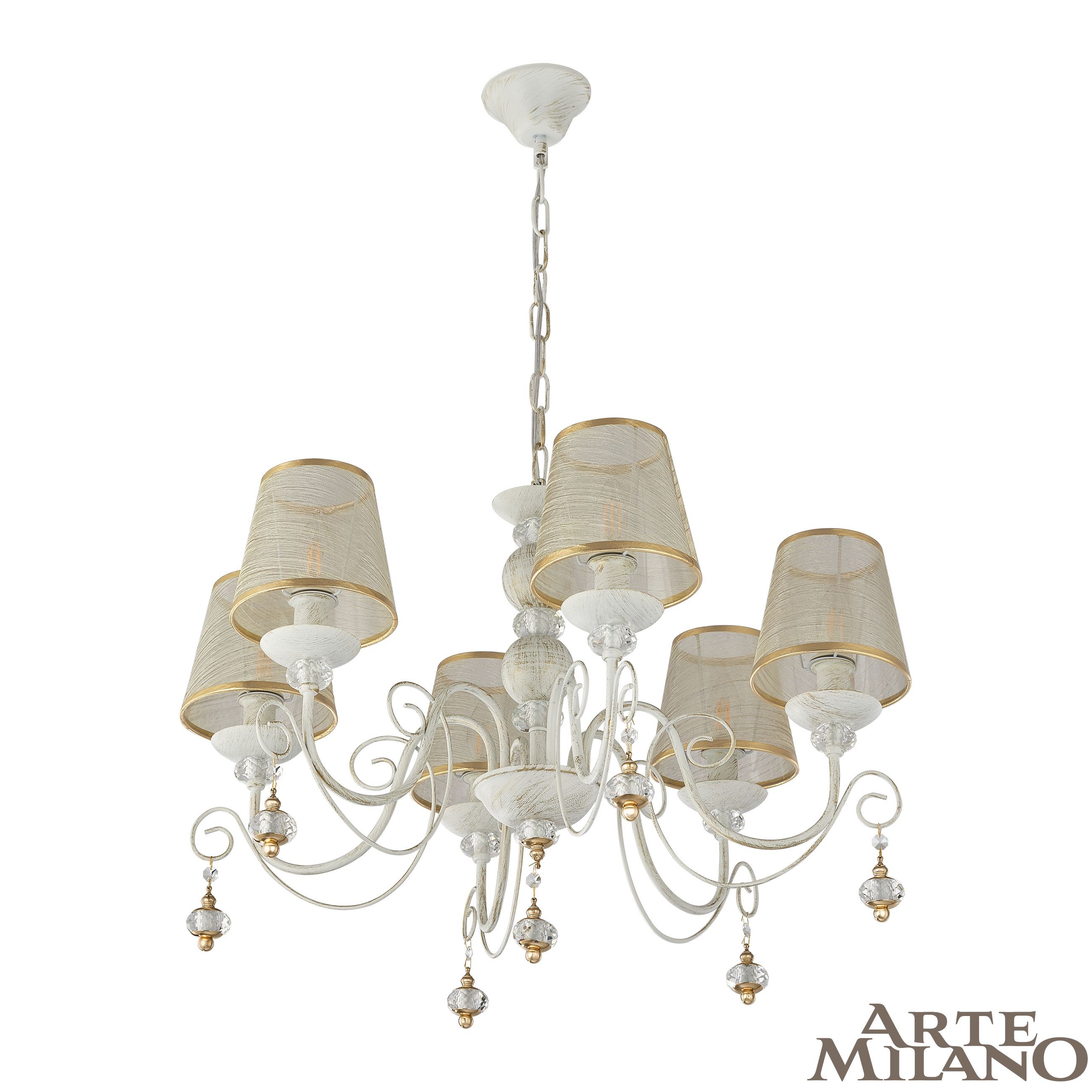 Подвесная люстра Arte Milano Am347620 347620/6 WT+G
