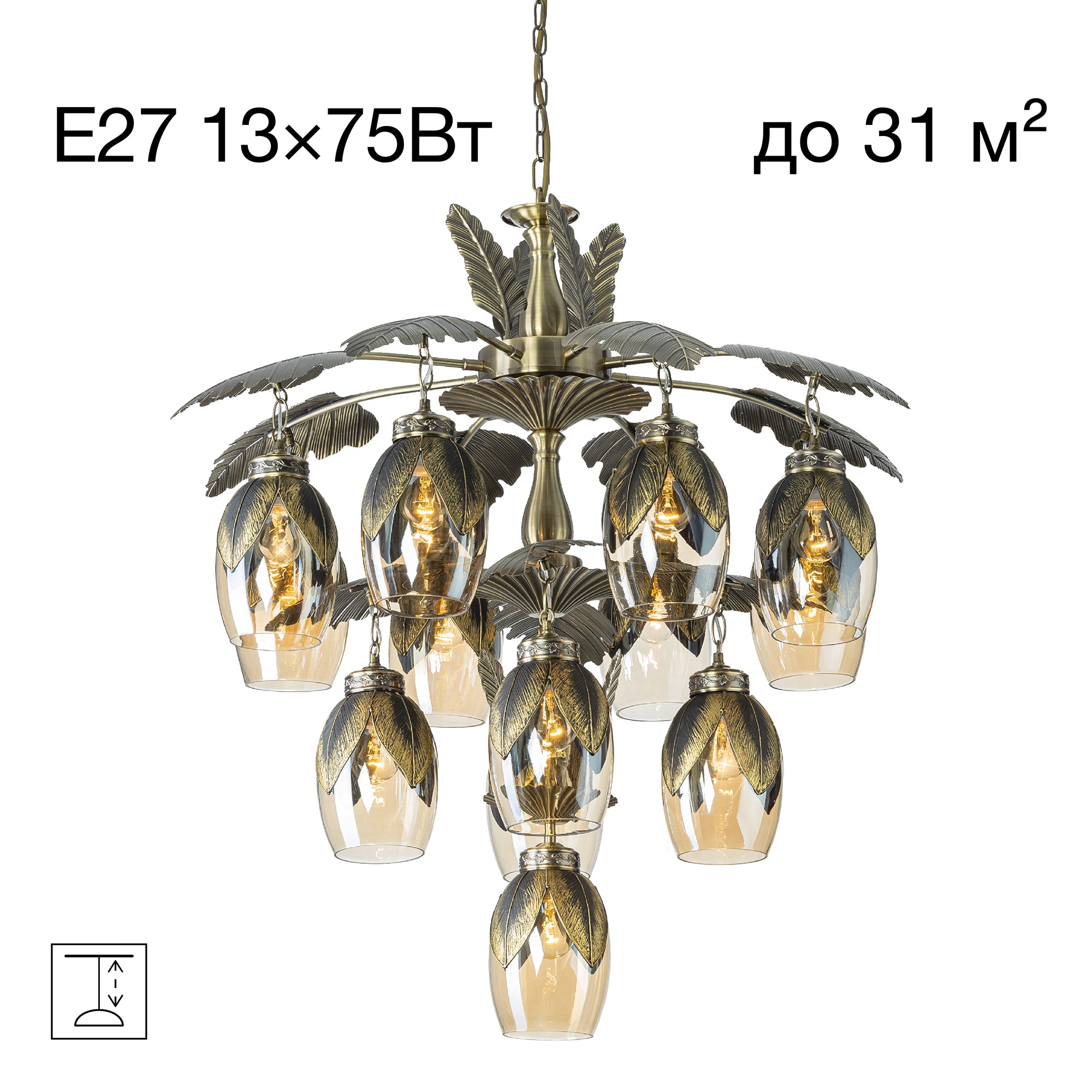 Подвесная люстра Citilux Garuda CL420193
