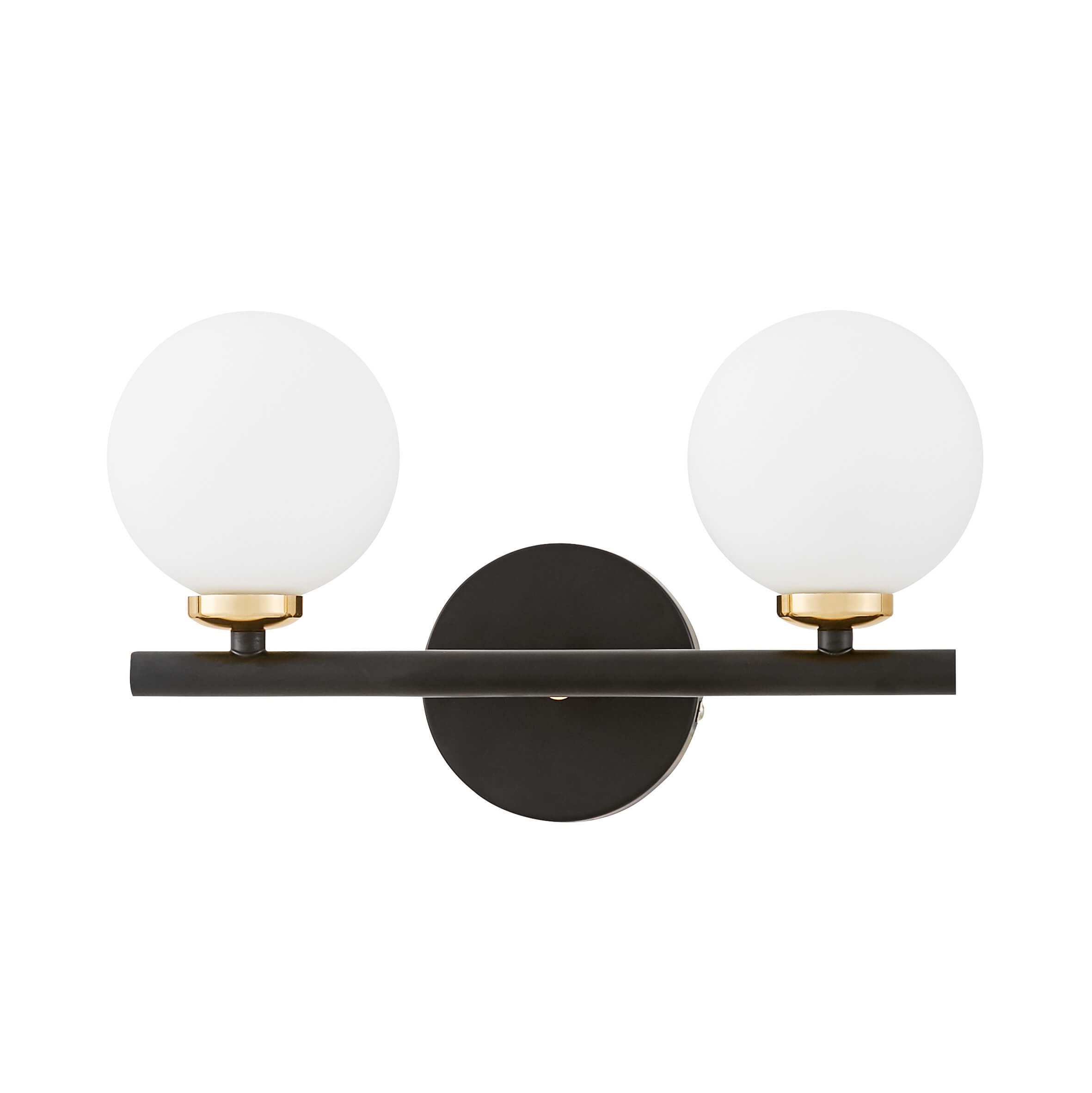 Настенное бра Lumina Deco Marsiada LDW 6033-2 BK+F.GD