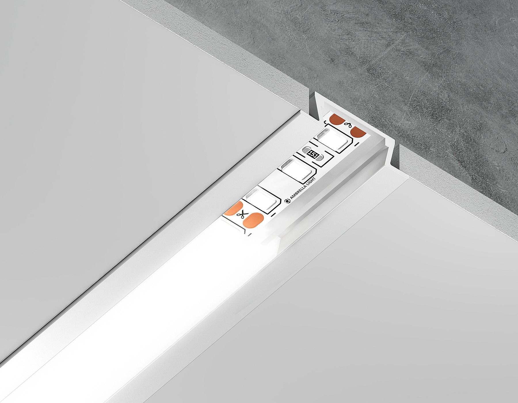 Профиль Ambrella Illumination GP1001WH