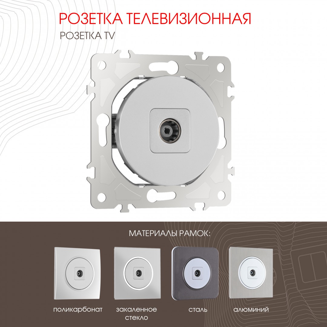 Розетка Arte Milano Am-202 202.43-1.silver