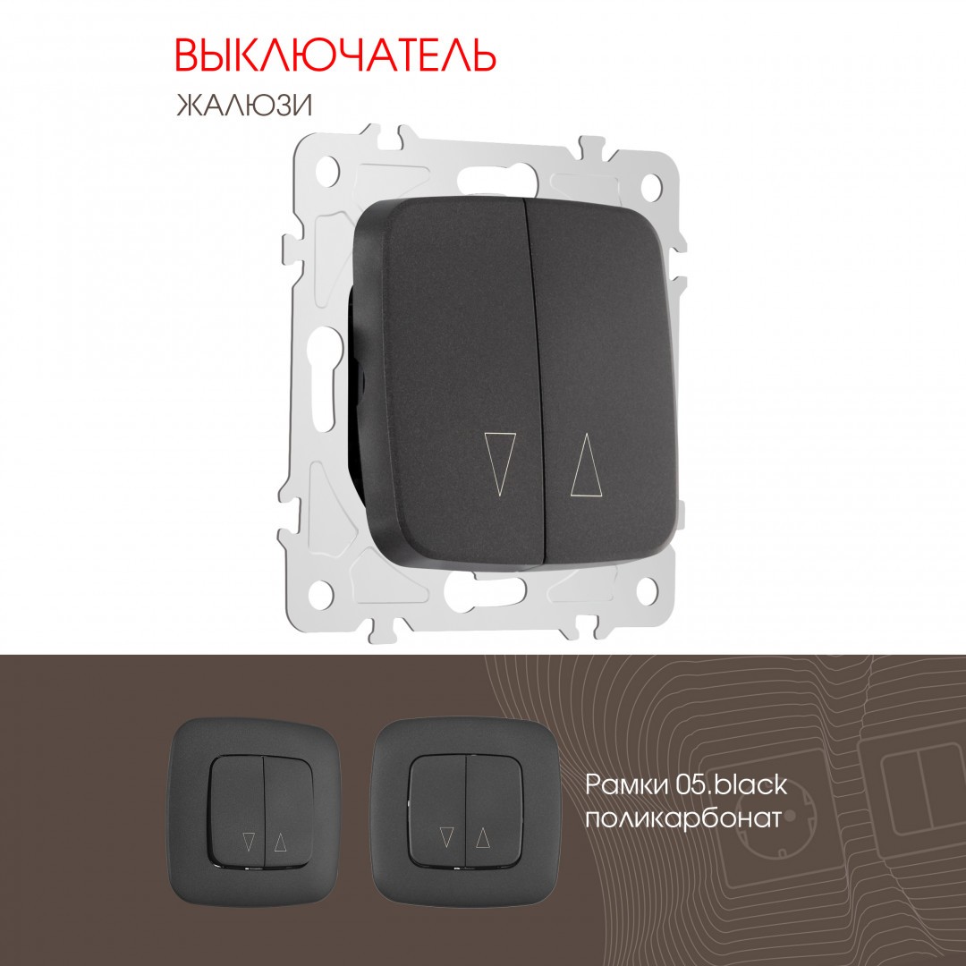 Выключатель Arte Milano Am-205 205.38-2.black