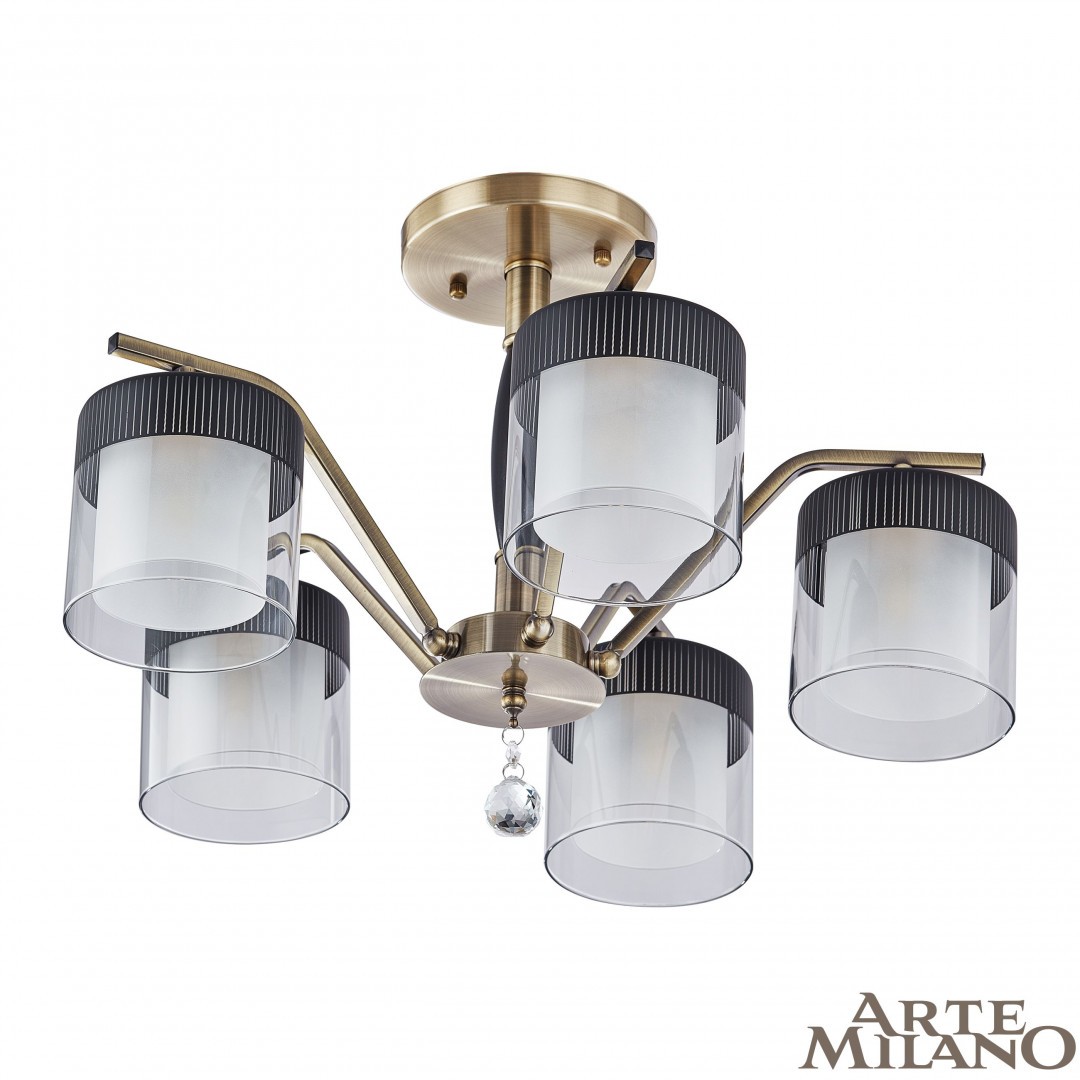 Потолочная люстра Arte Milano Napoli-2646 332646/5 AB+BK