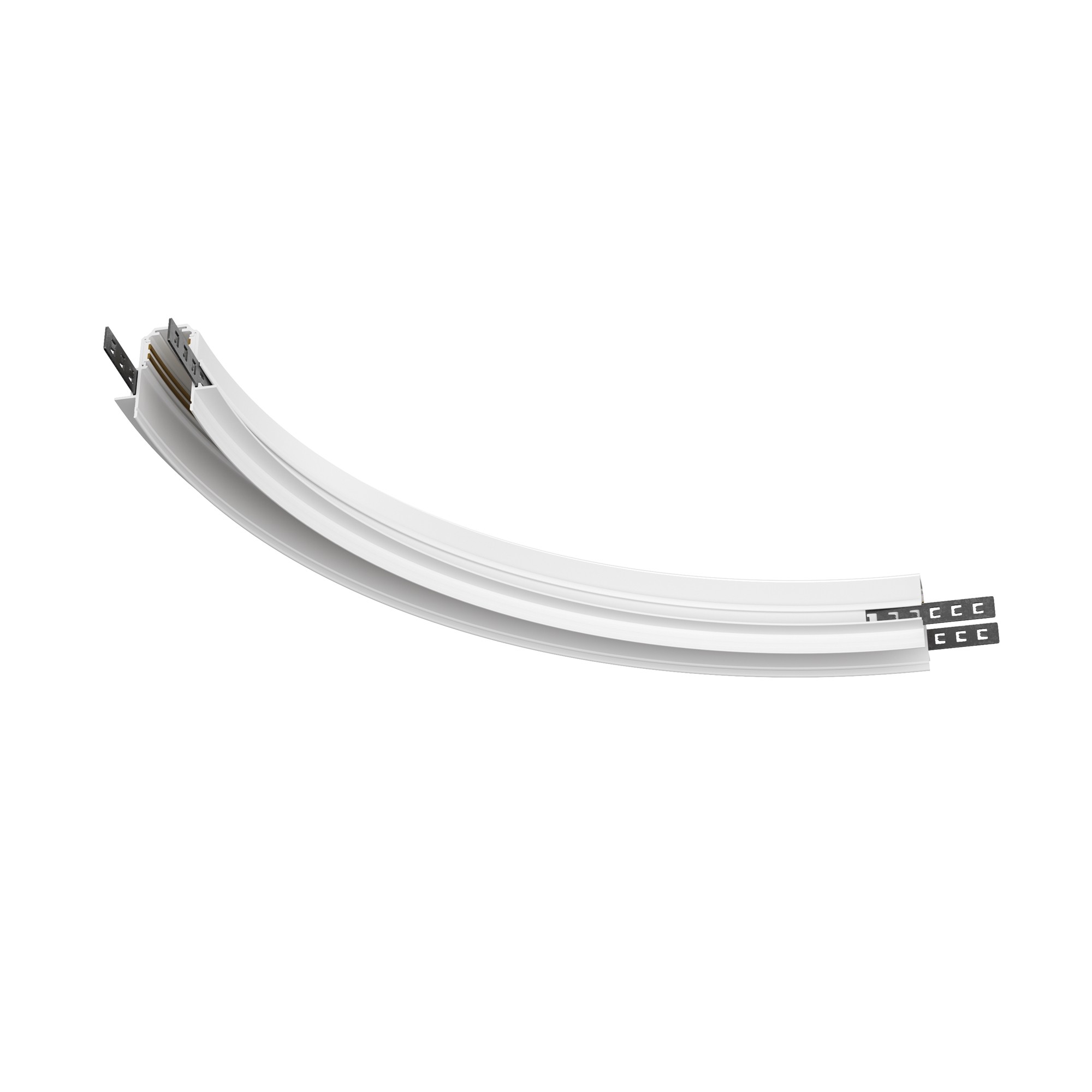 Коннектор радиусный R300 Exility встраиваемый под ГКЛ 12,5мм Maytoni Accessories for tracks Exility TRA044-angle.12W