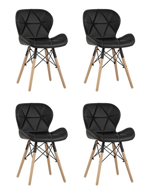 Комплект стульев Stool Group Бон DC-19122601 black BOX EAMES