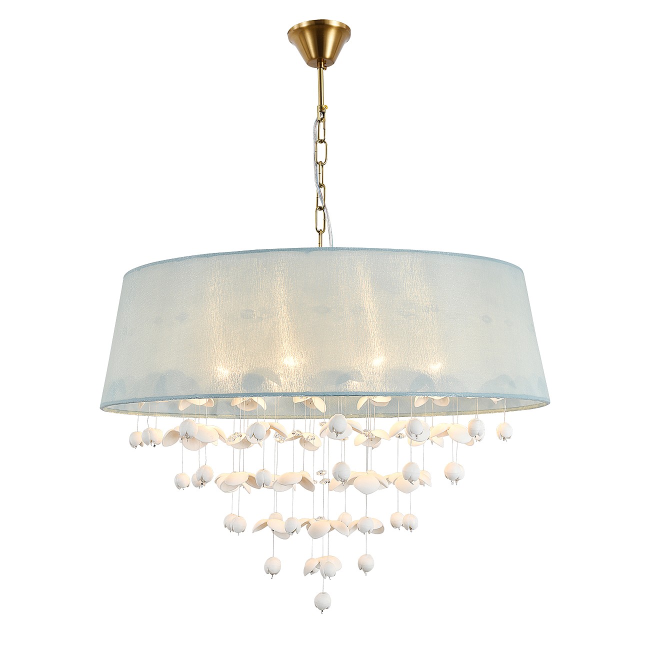 Подвесная люстра Indigo Tenerezza V000513 13029/8P Brass