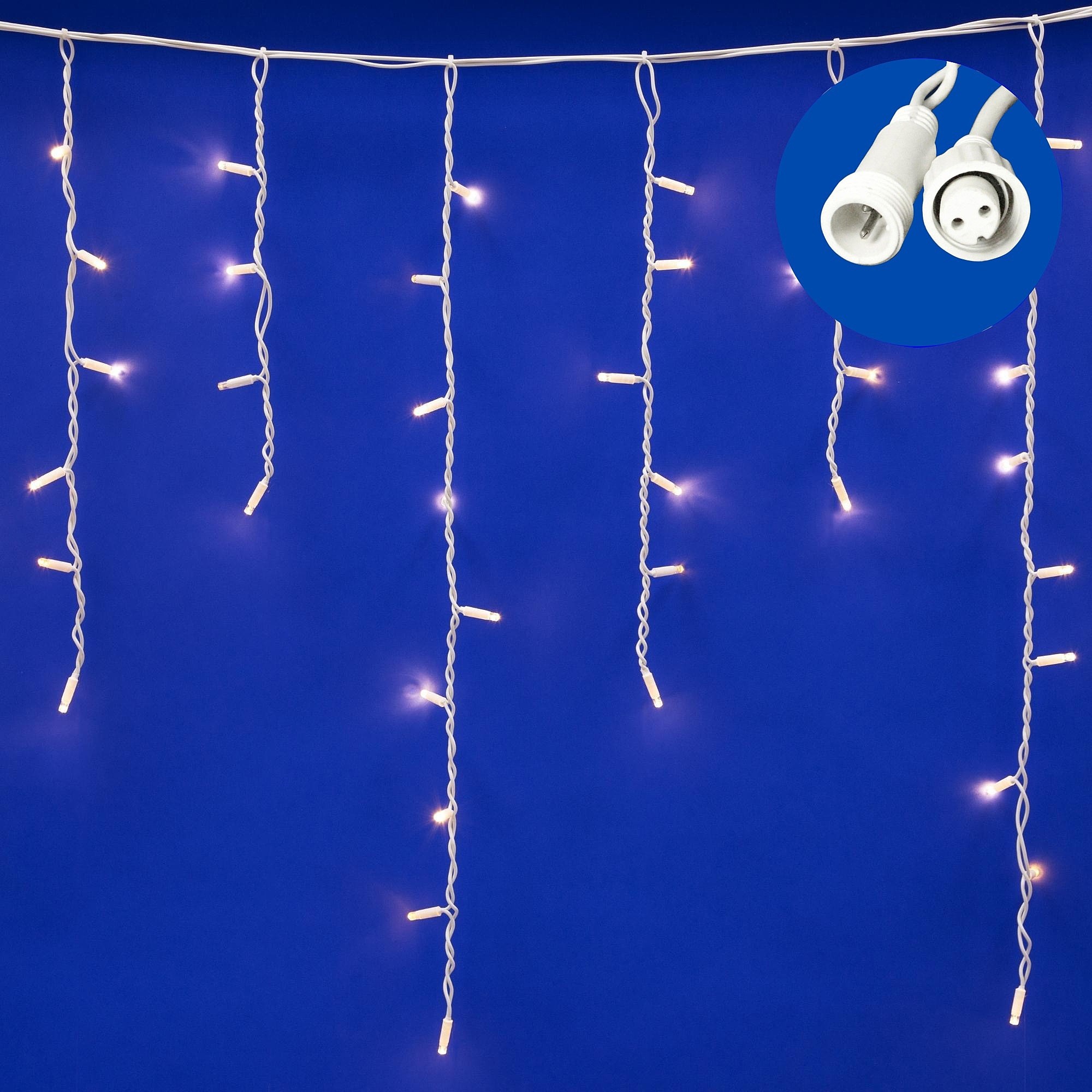 Бахрома светодиодная со статическим свечением, 3м Uniel ULD-B3010-200/SWK WARM WHITE IP67