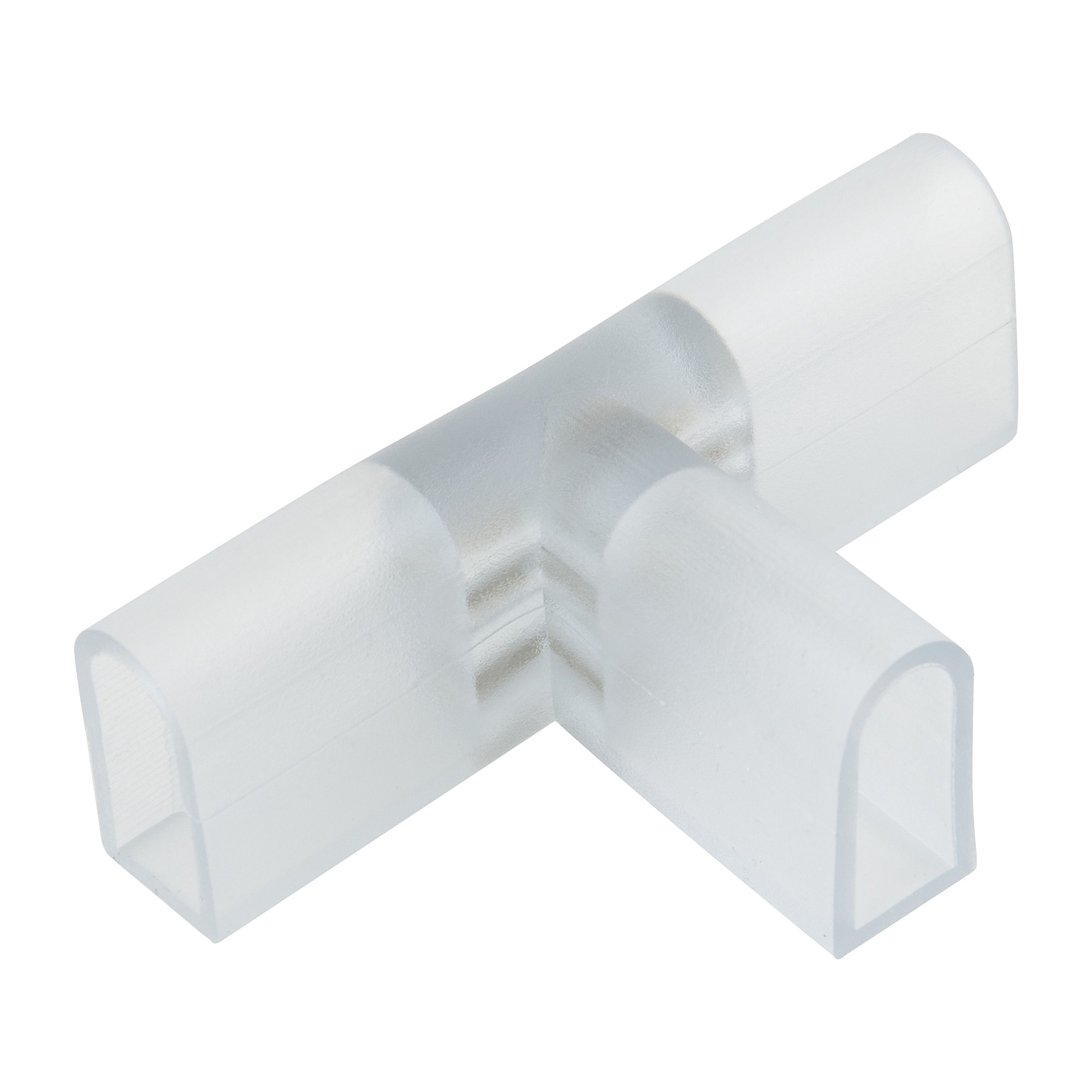 Соединитель контактный Т-образный для светодиодных лент ULS-N21 NEON 220В Uniel UTC-K-32/N21 CLEAR 010 POLYBAG