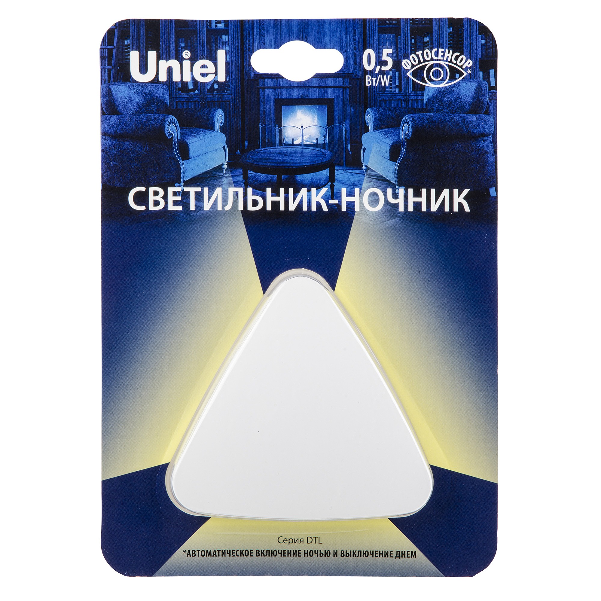 Детский ночник Uniel DTL-320 Треугольник/White/Sensor