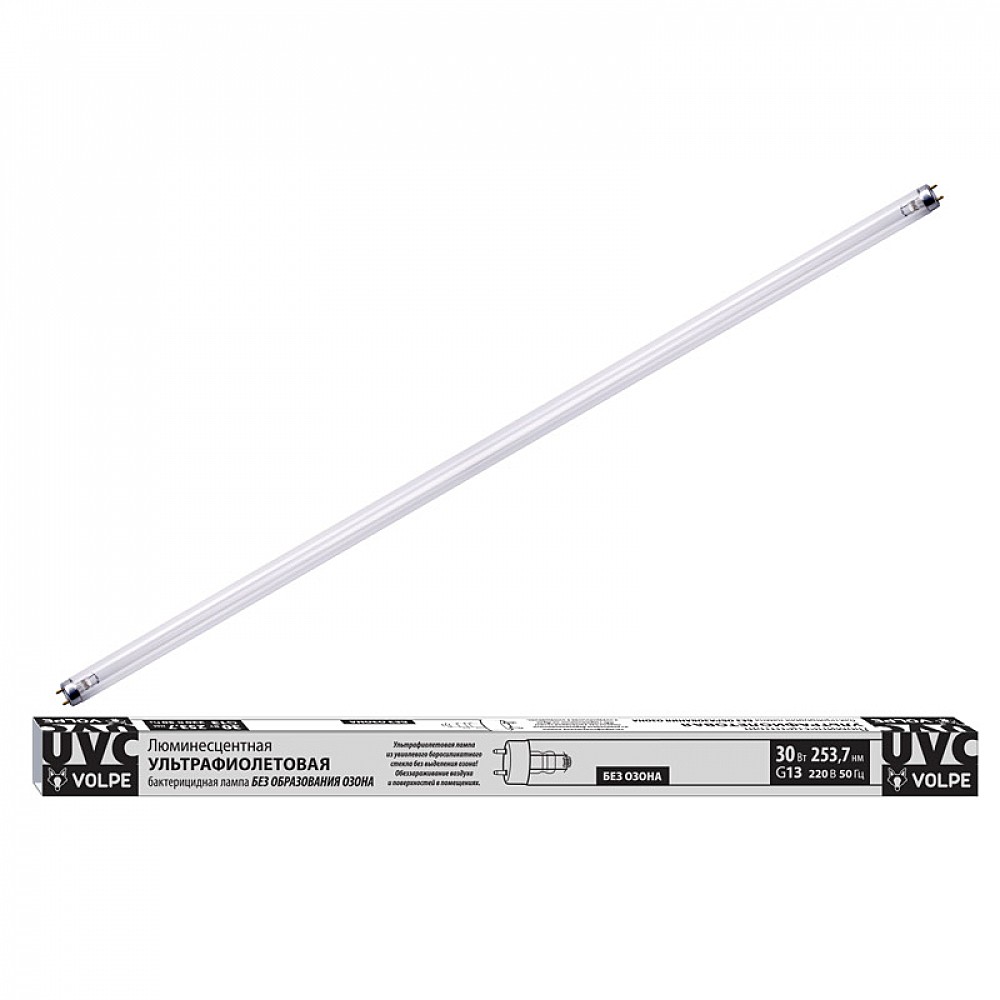 Лампа ультрафиолетовая бактерицидная Volpe Efl EFL-T8-30/UVCB/G13/CU/V