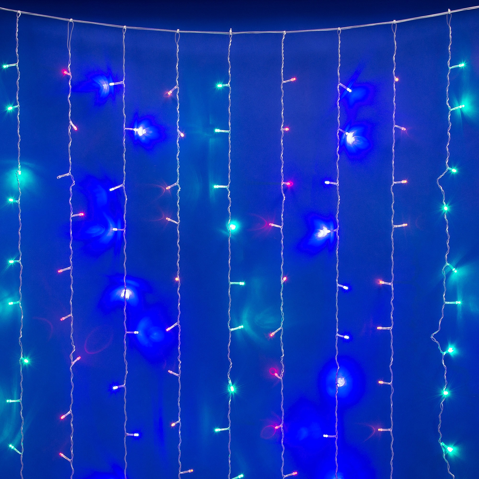 Занавес светодиодный, 3х2м Uniel ULD-C3020-384/DTA/RC MULTI IP44