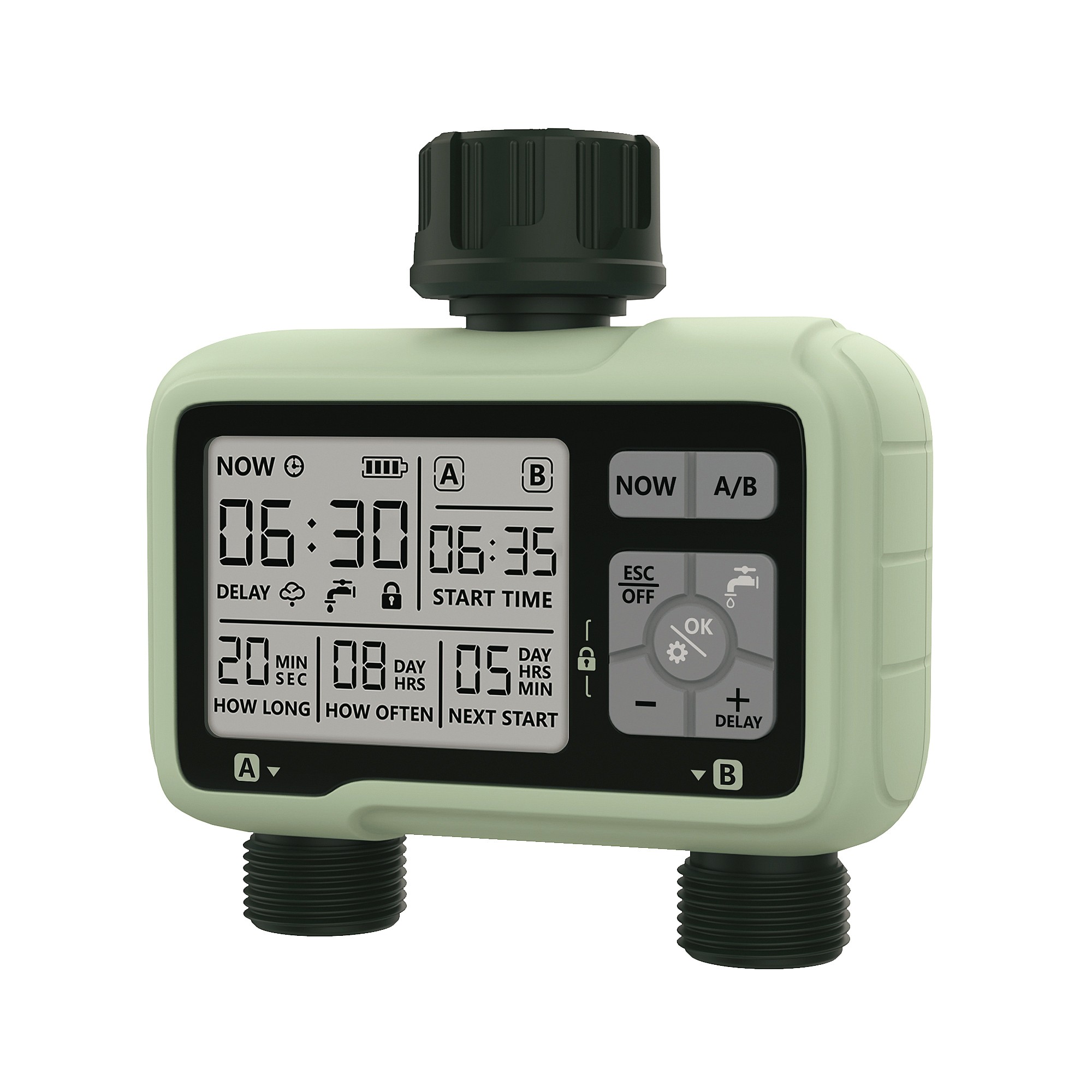 Таймер для автоматического полива Uniel UST-W42 IP65 OLIVE