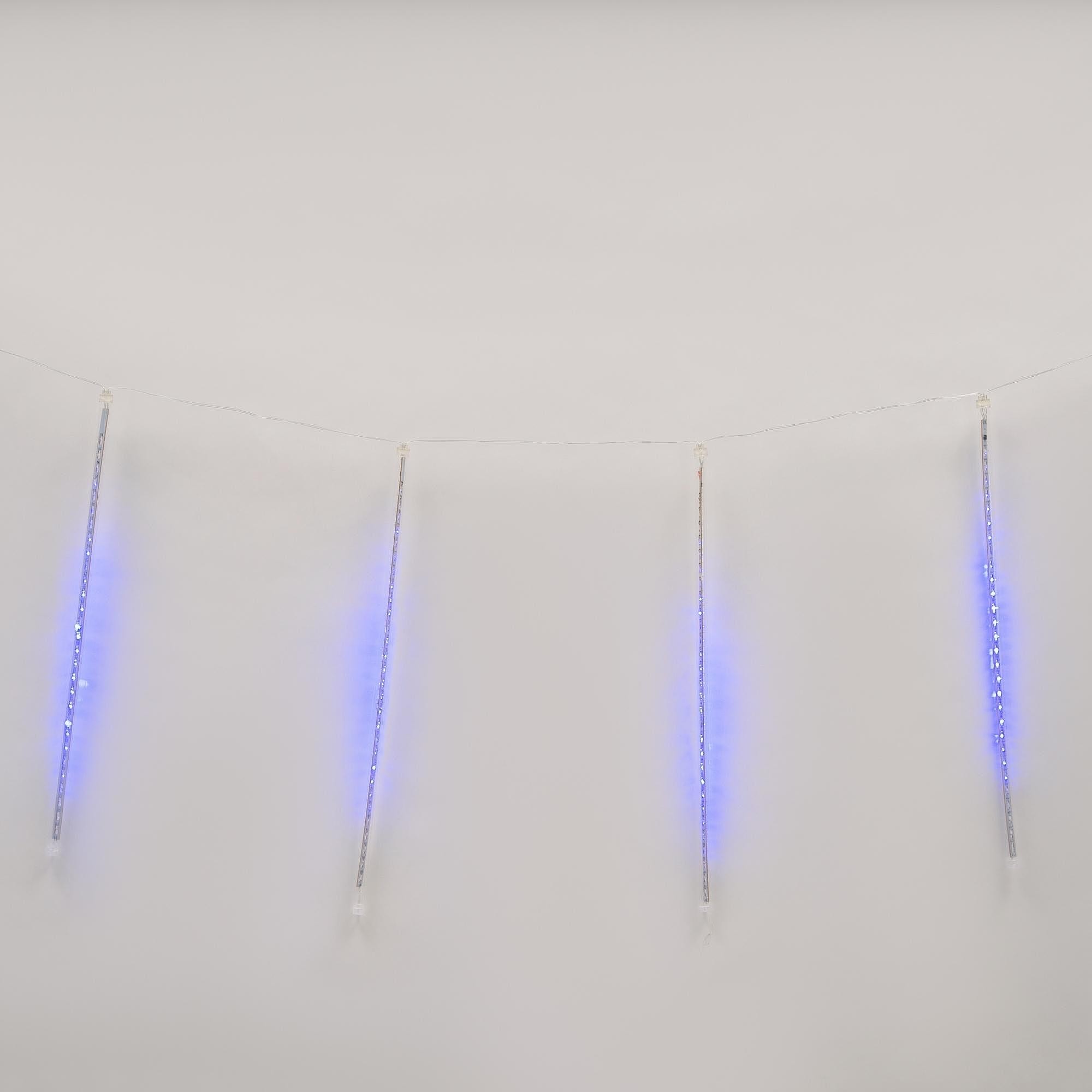 Занавес светодиодный фигурный «Падающие звезды» Uniel ULD-E2403-144/DTK BLUE IP44 METEOR