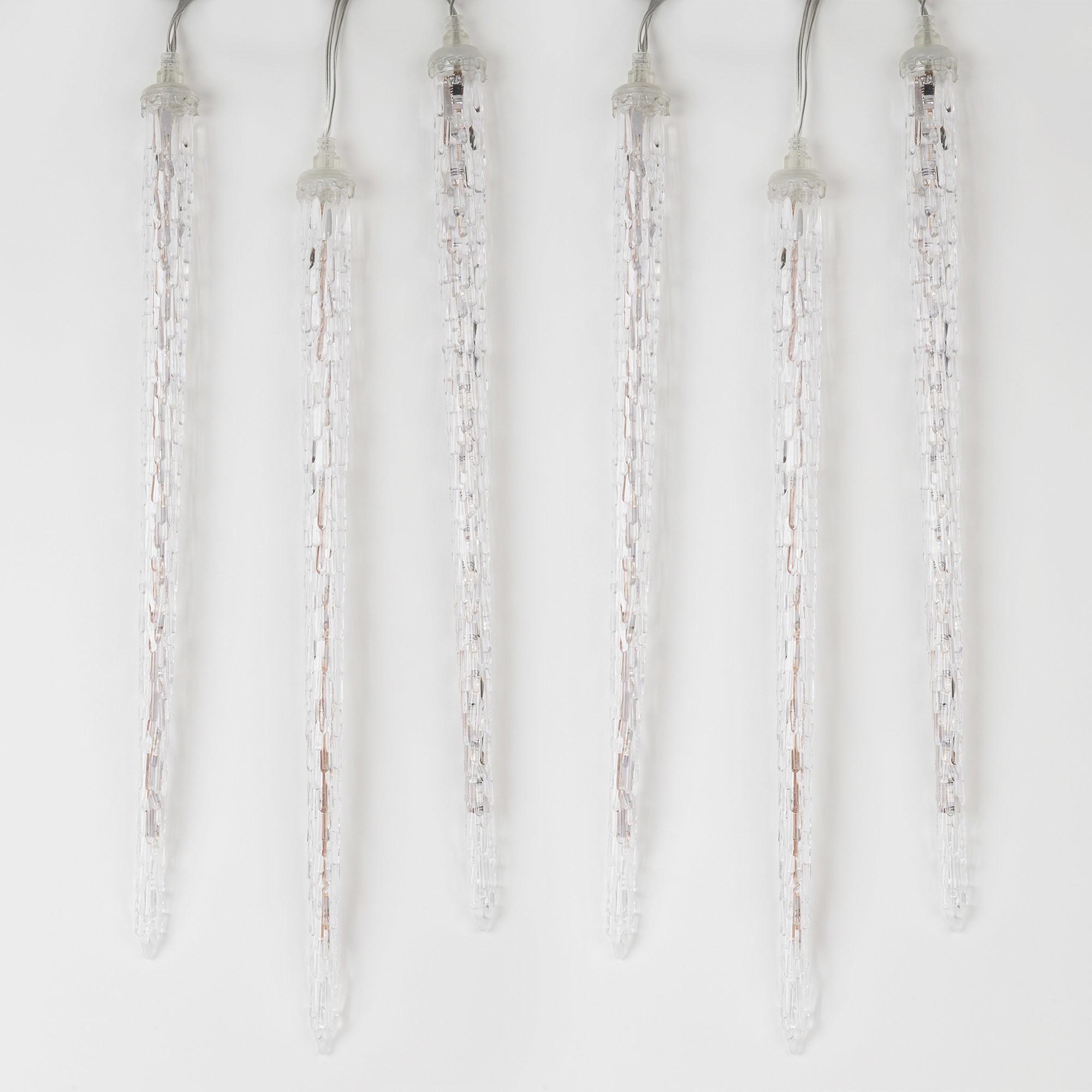 Занавес светодиодный фигурный «Сосульки» Uniel ULD-E3005-300/DTK WHITE IP44 ICICLE