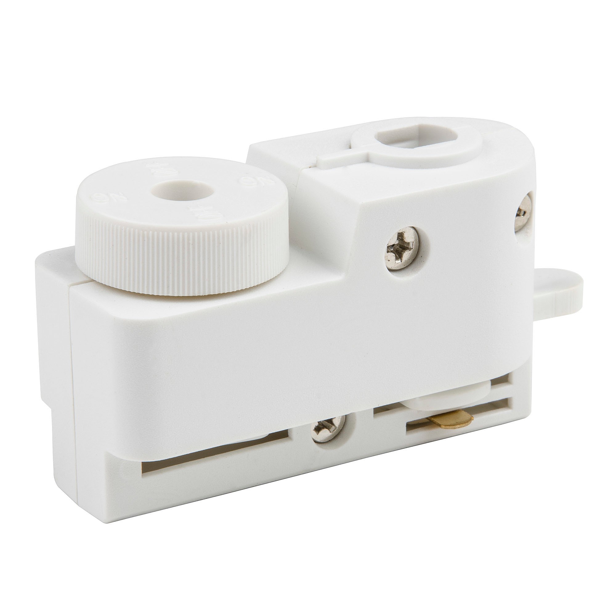 Адаптер для однофазного шинопровода Volpe Ubx-q121 Адаптер для однофазного шинопровода UBX-Q121 K61 WHITE 1 POLYBAG