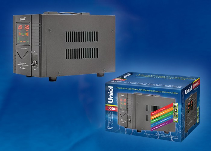 Стабилизатор релейный однофазныйUniel RS-1/8000