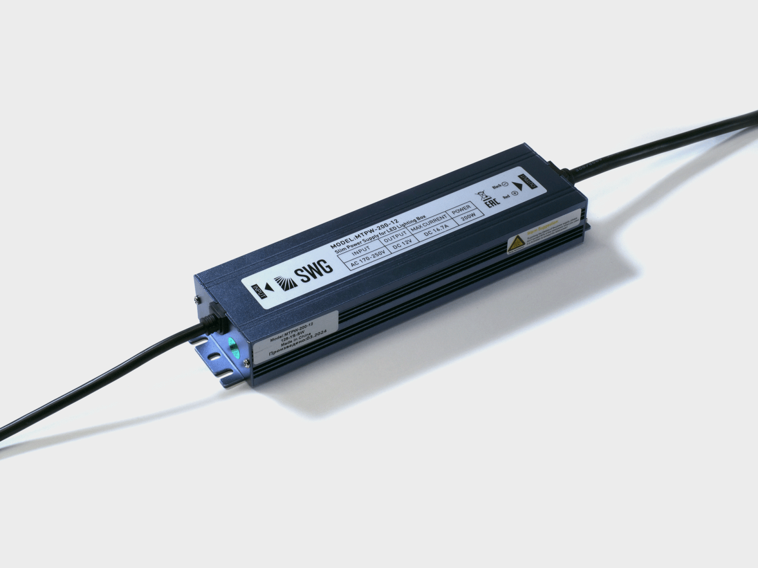 Драйвер для LED ленты SWG Standard MTPW MTPW-200-12