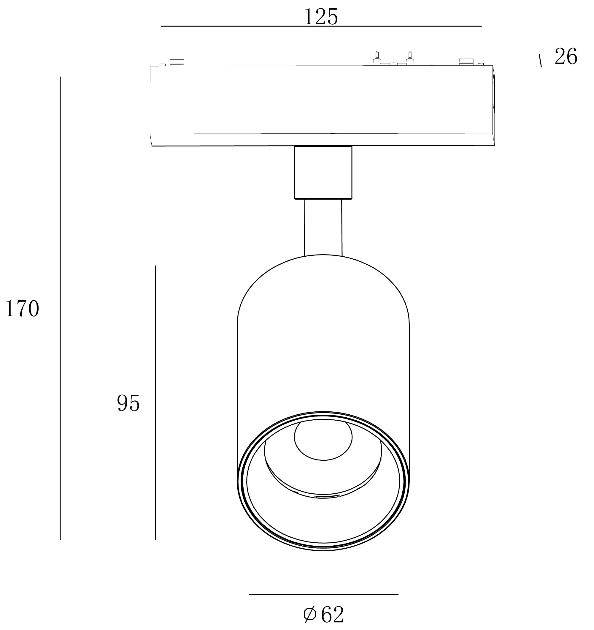 Трековый светильник SWG PRO SLIM SL-SLIM-SPWH-20-CCT