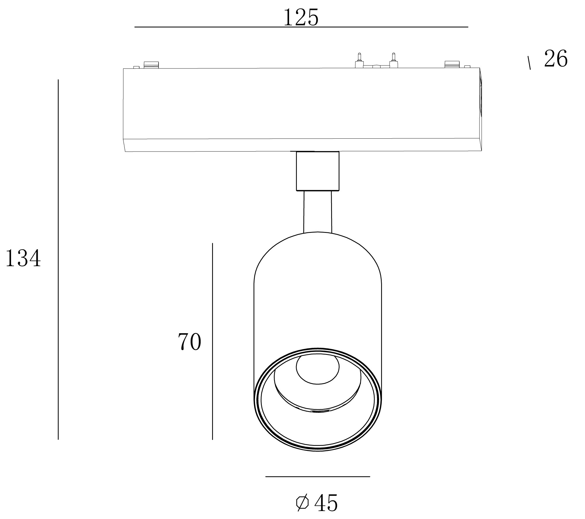 Трековый светильник SWG PRO SLIM SL-SLIM-SPBL-10-CCT