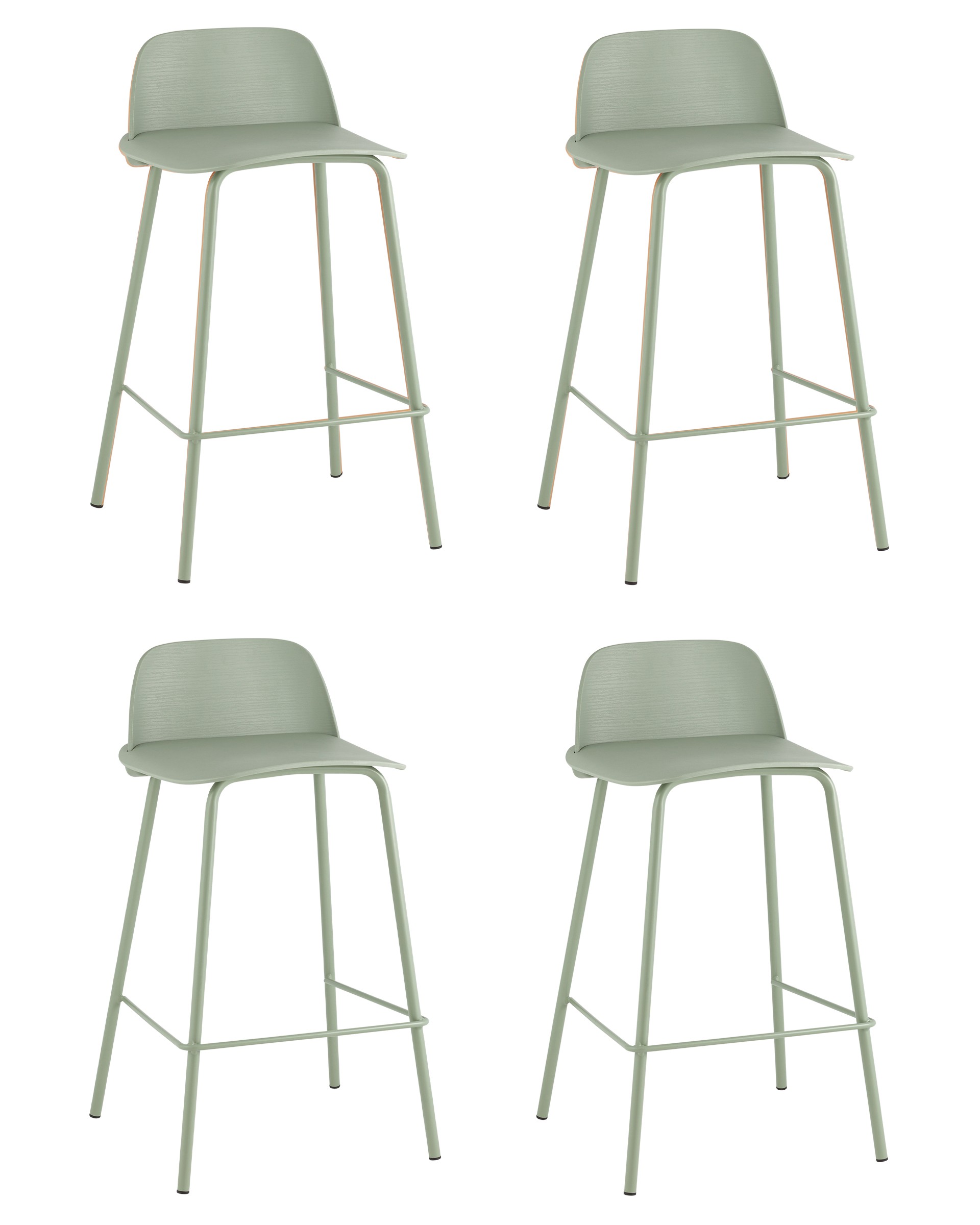 Комплект стульев Stool Group 8063T 65 greyish green 70077 X4