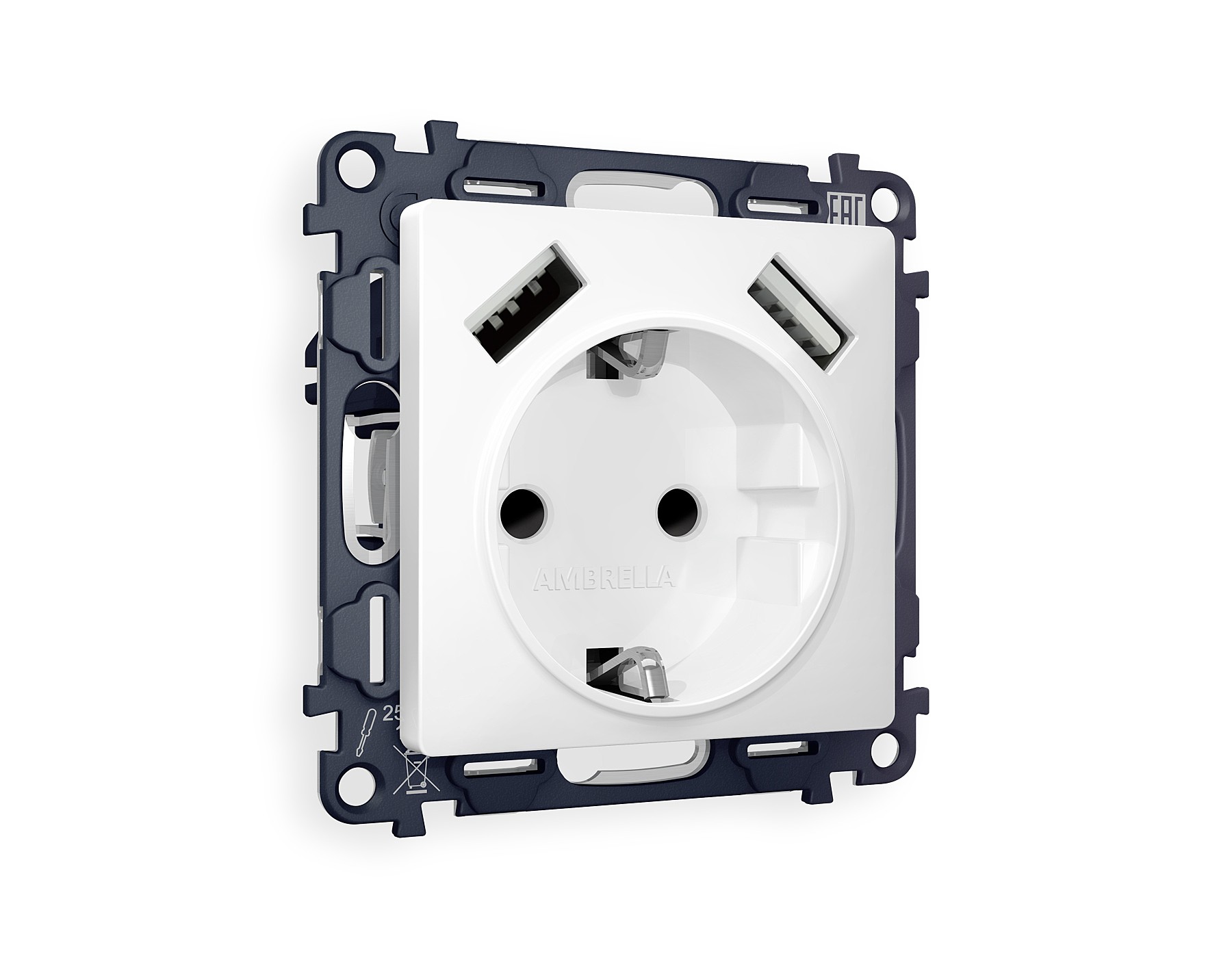 Розетка Ambrella Volt ALFA MA129010