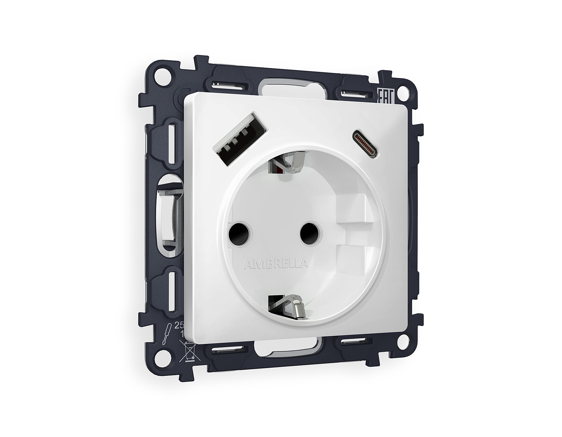 Розетка Ambrella Volt ALFA MA130010