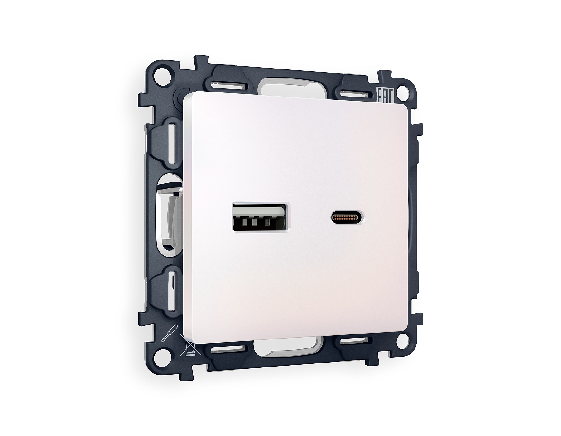 Розетка Ambrella Volt ALFA MA211010