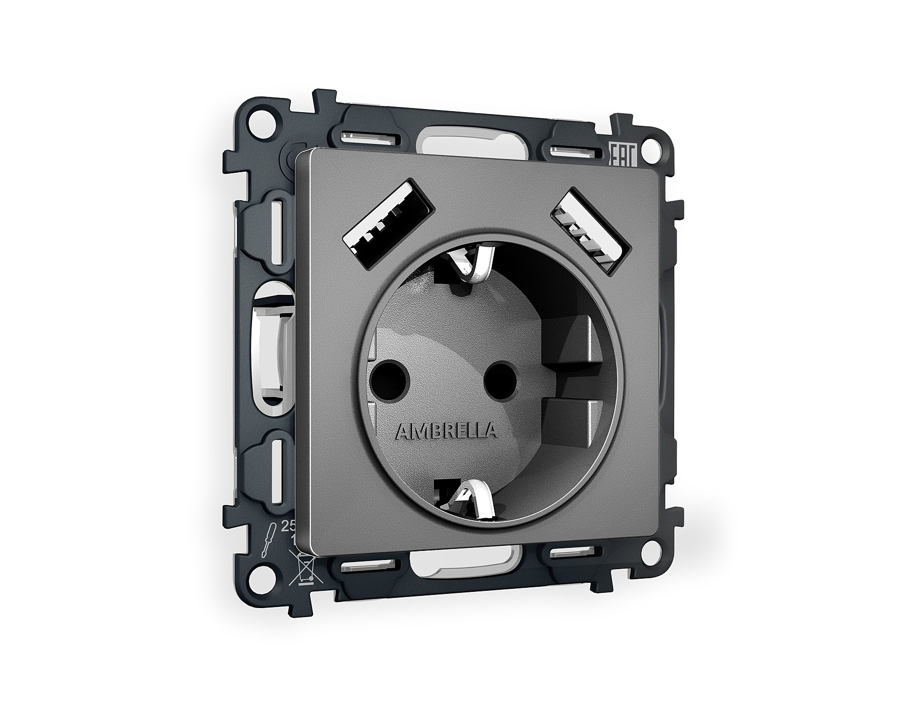 Розетка Ambrella Volt ALFA MA659010