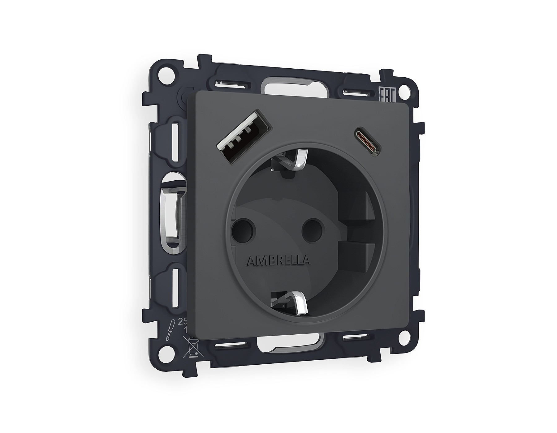Розетка Ambrella Volt ALFA MA910010