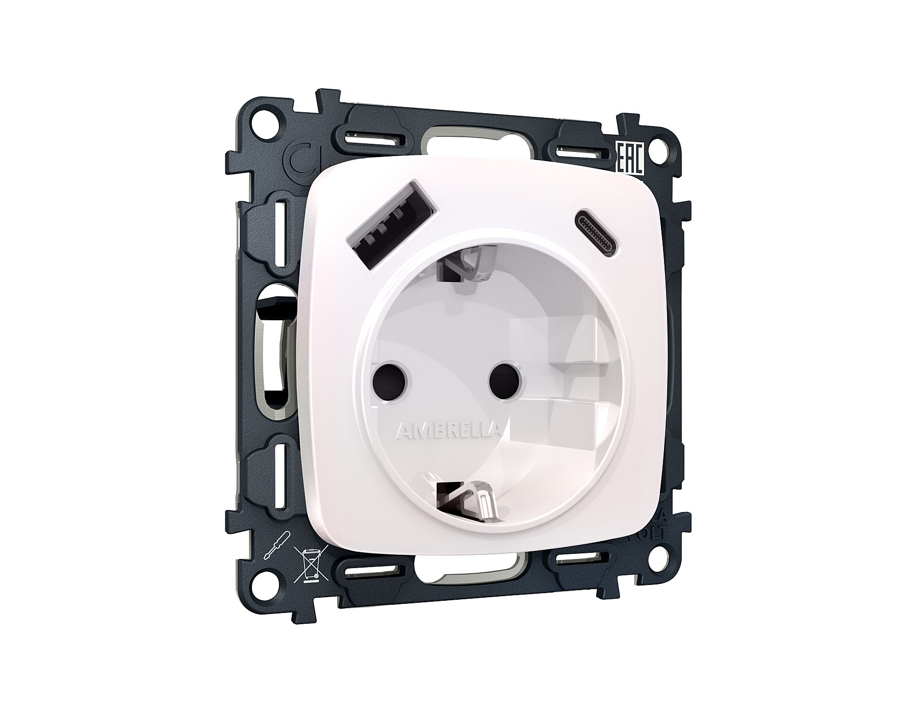 Розетка Ambrella Volt OMEGA MO210010