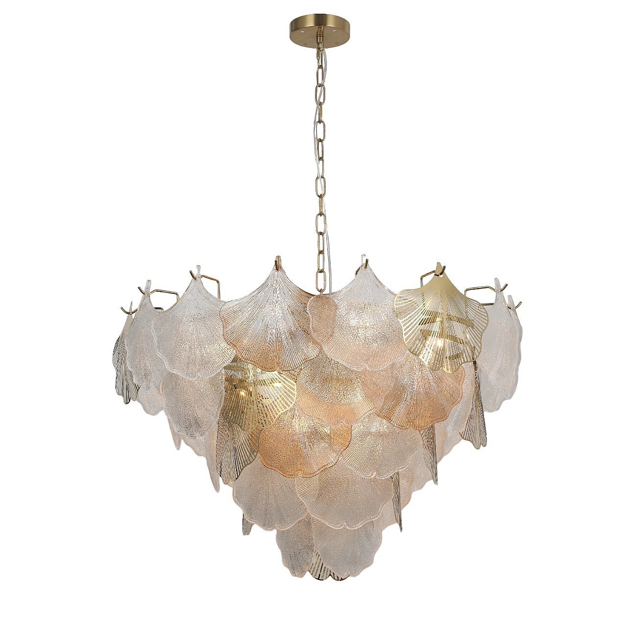 Подвесная люстра Gerhort G21150 G21150/12BRS CL+AMB+GD