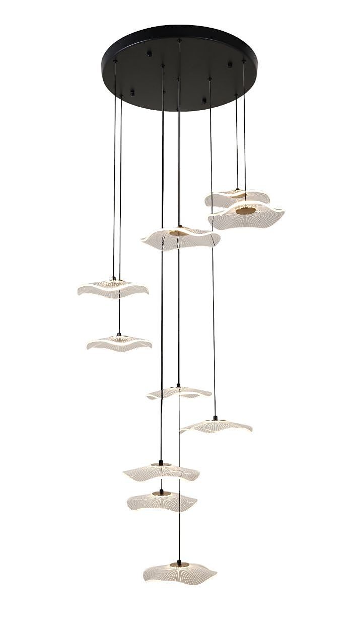 Люстра каскадная Gerhort G52152 G52152/10BK CL+COP