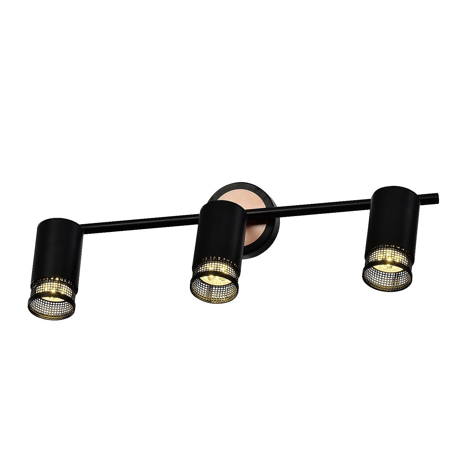 Светильник спот Gerhort G81055 G81055/3wBK+BR BK