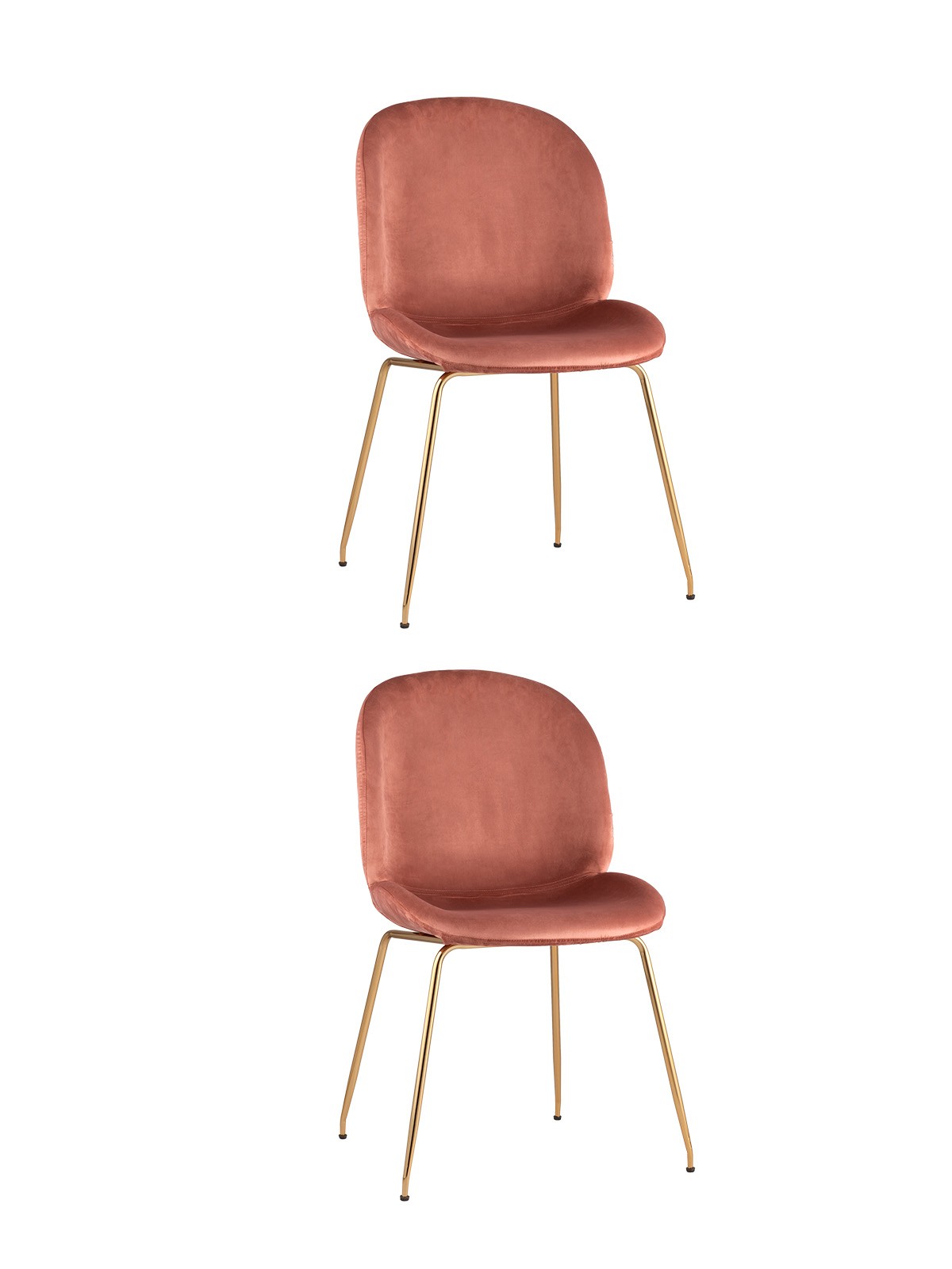 Комплект стульев Stool Group Beetle 8329 VELVET DARK PINK X2