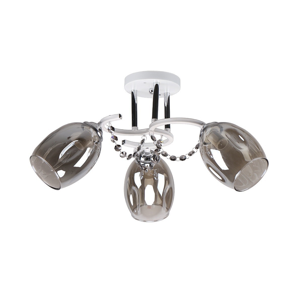 Потолочная люстра ЭкономСвет 10051 10051/3CR+WT GR