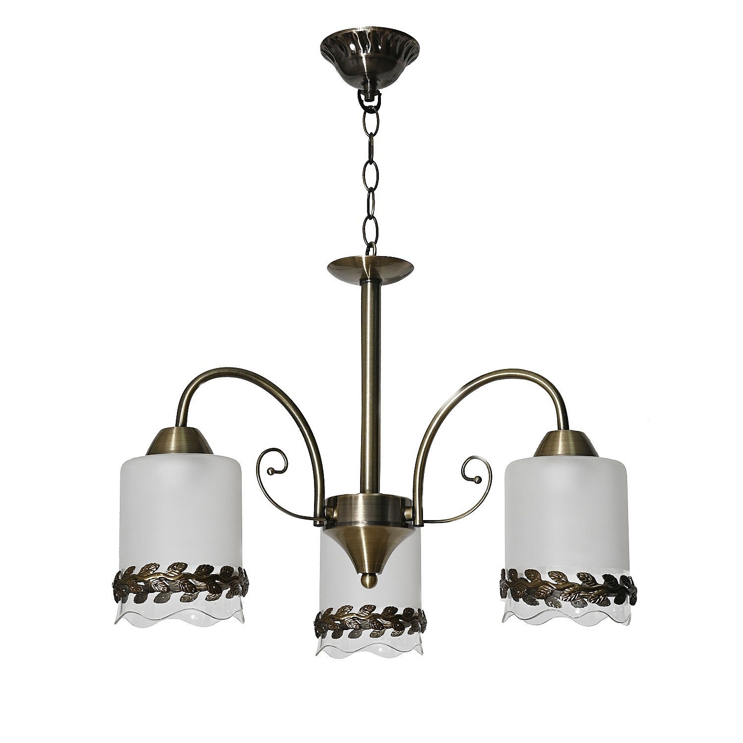 Подвесная люстра ЭкономСвет 10078 10078/3AB WT+CL+AB