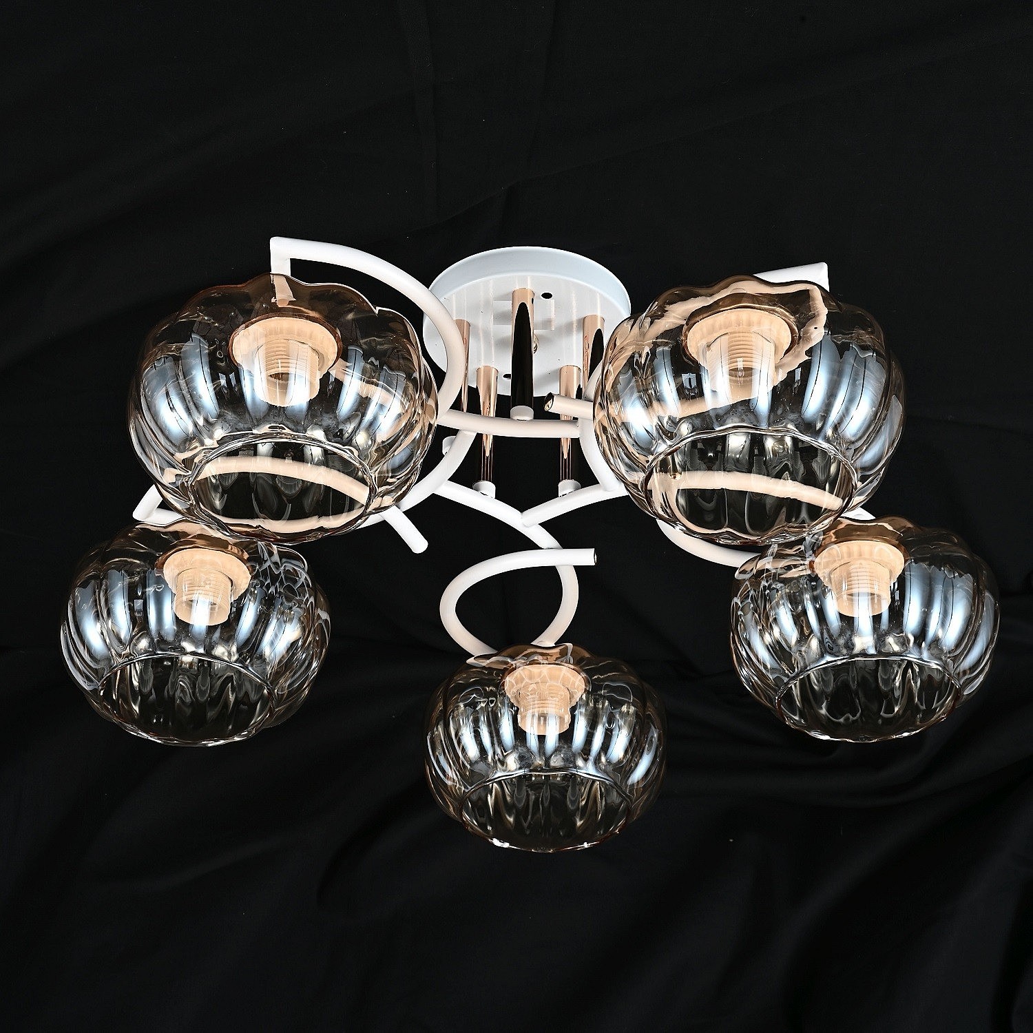 Потолочная люстра ЭкономСвет 10079 10079/5WT+FGD TEA