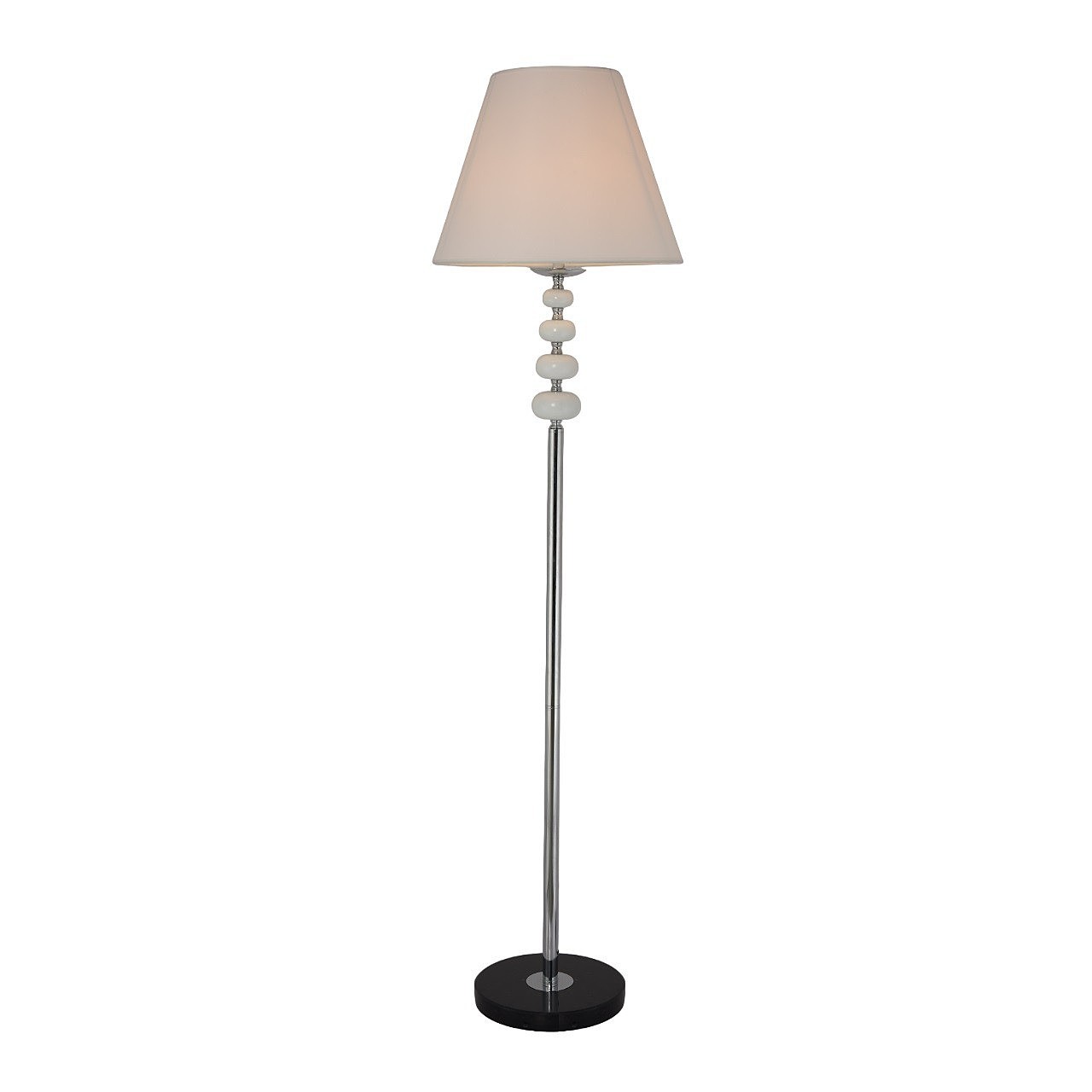 Торшер ЭкономСвет 11165 11165/1F CR+BK WT