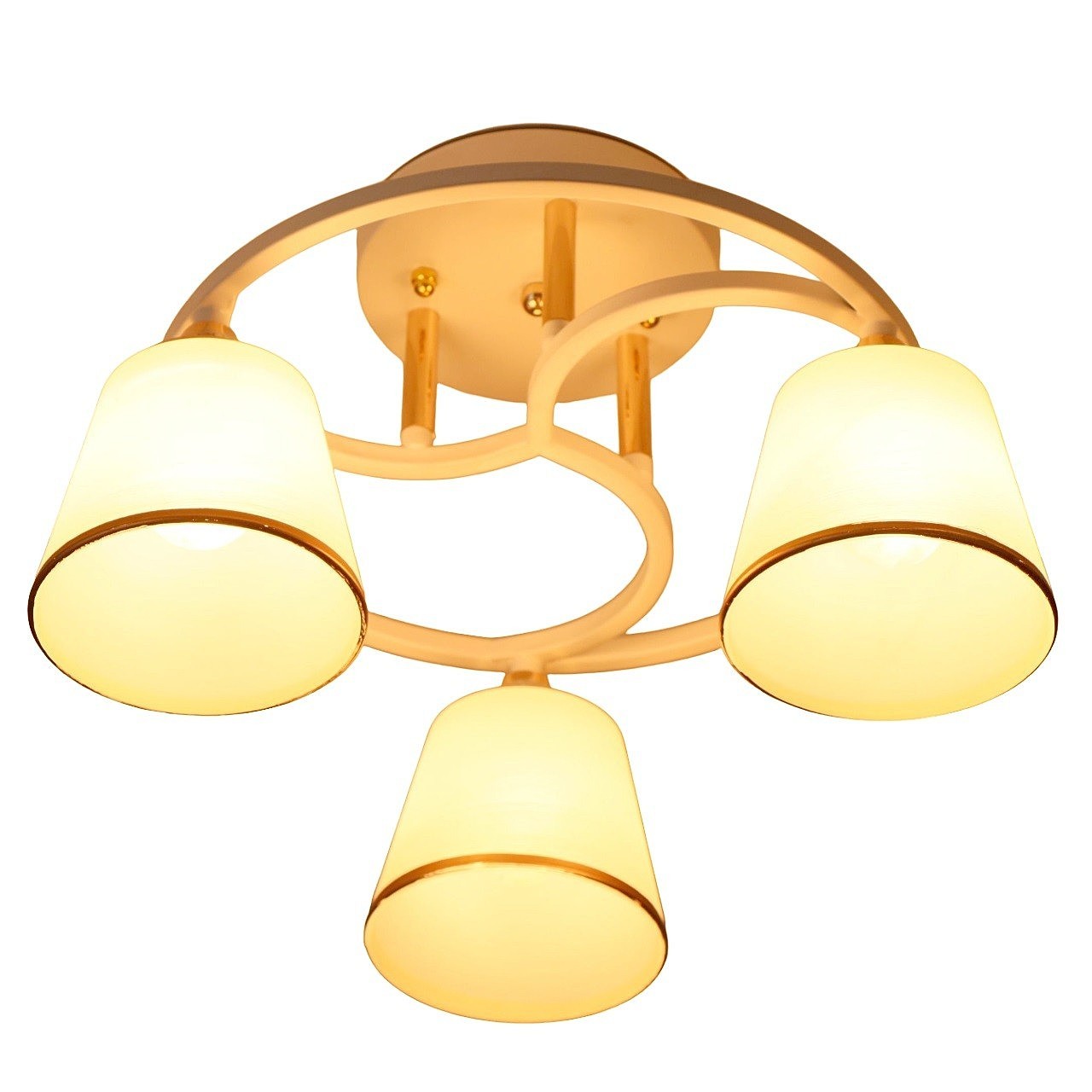 Потолочная люстра ЭкономСвет 11171 11171/3WT+GD WT+GD