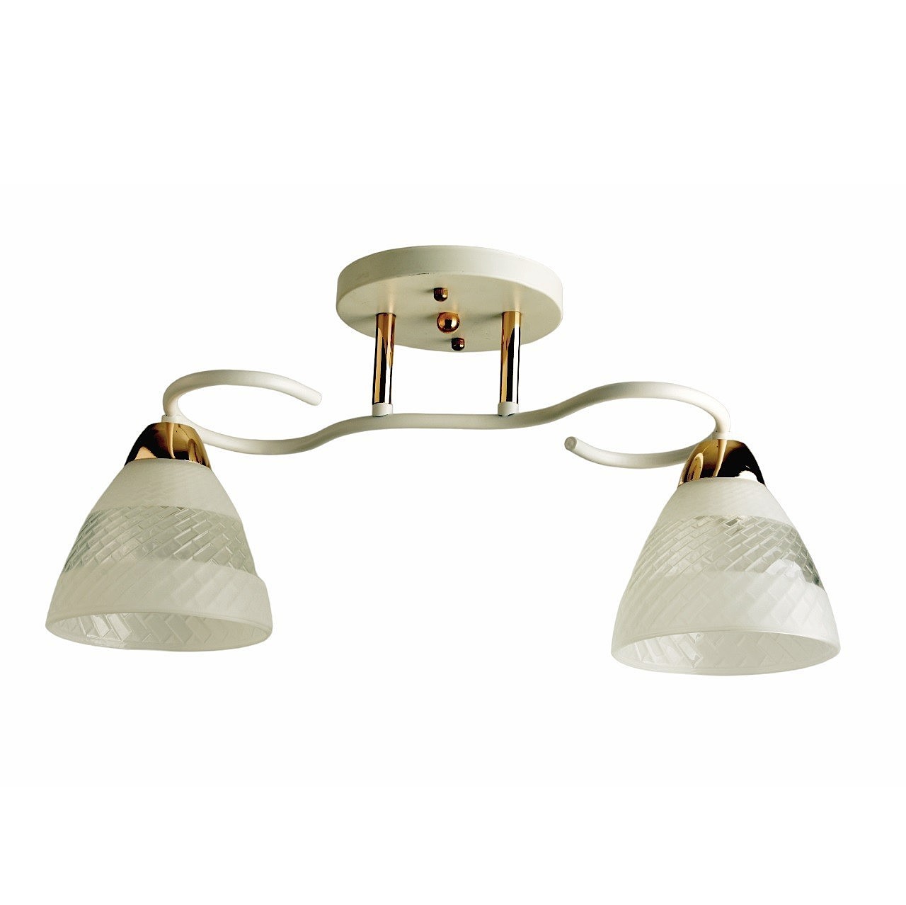 Потолочная люстра ЭкономСвет 11173 11173/2WT+FGD WT+CL