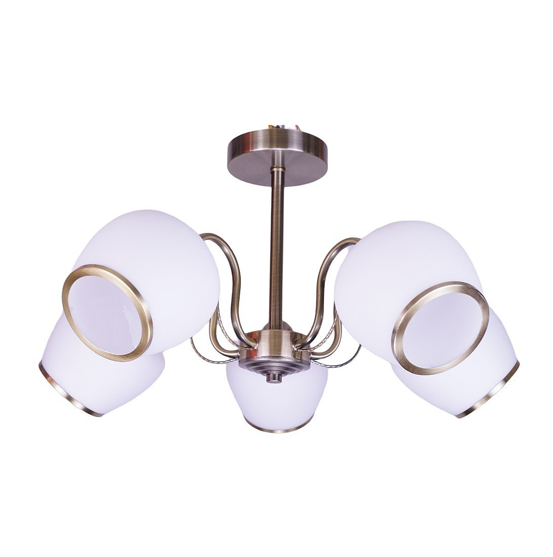 Потолочная люстра ЭкономСвет 12133 12133/5AB WT