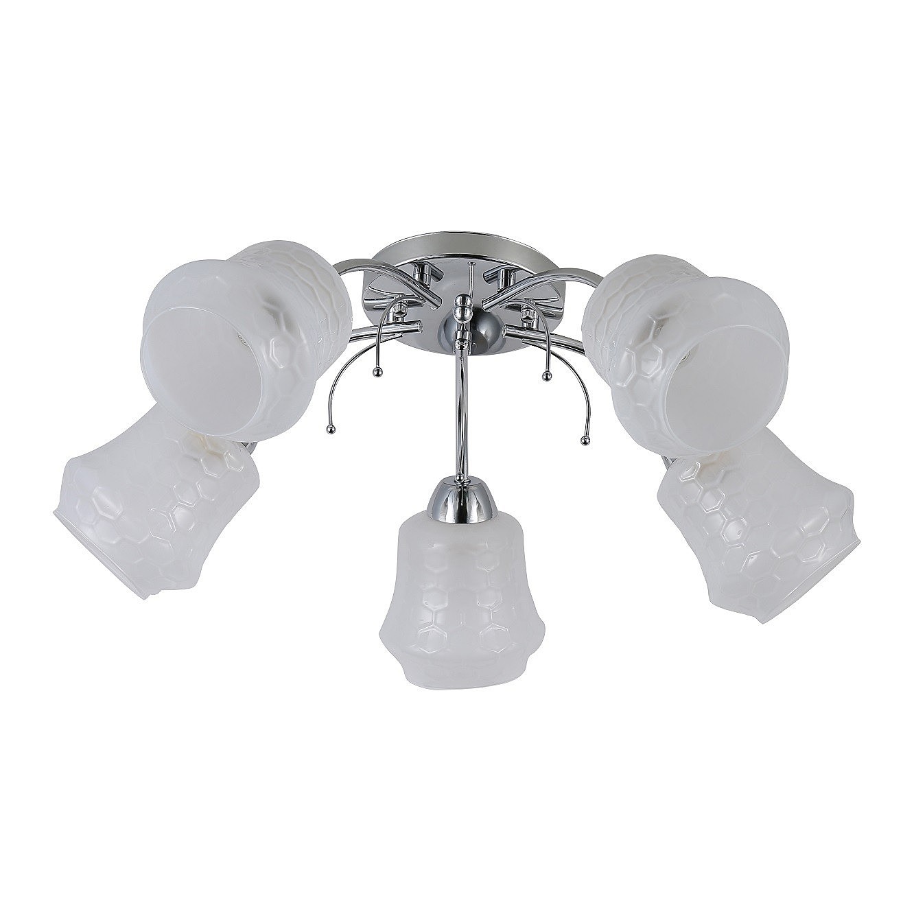 Потолочная люстра ЭкономСвет 12171 12171/5CR WT