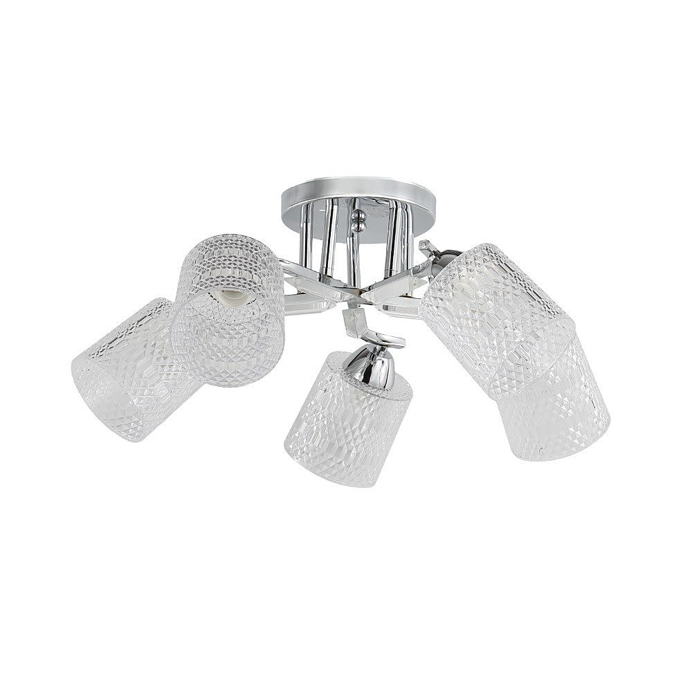 Потолочная люстра ЭкономСвет 12204 12204/5CR CL