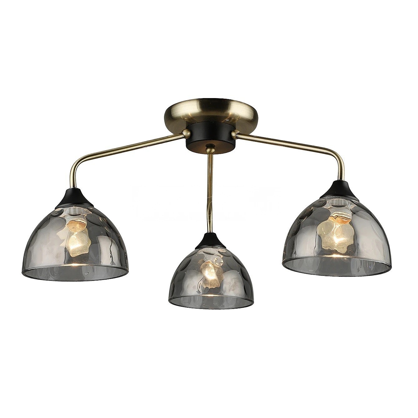 Потолочная люстра ЭкономСвет 12254 12254/3AB+BK GR