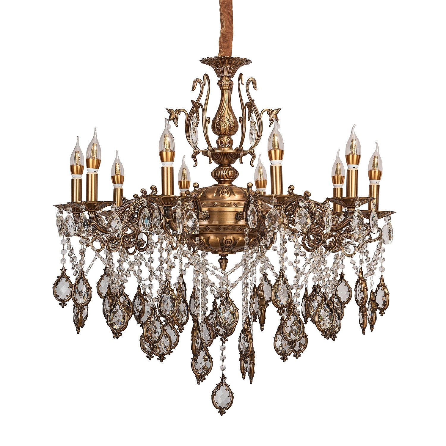 Подвесная люстра ЭкономСвет 15400 15400/10AB WT