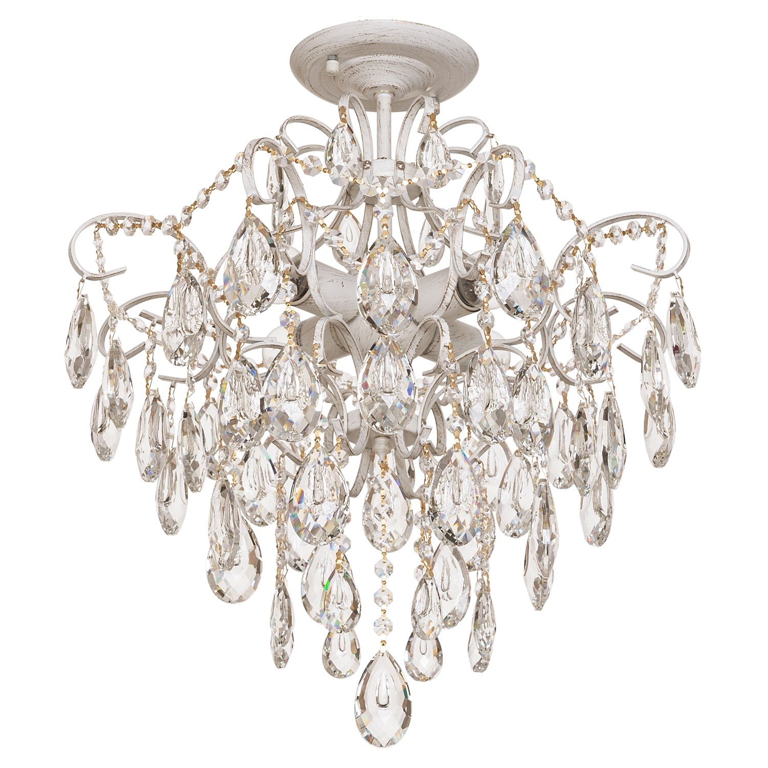 Потолочная люстра ЭкономСвет 33068 33068/4WG+WT