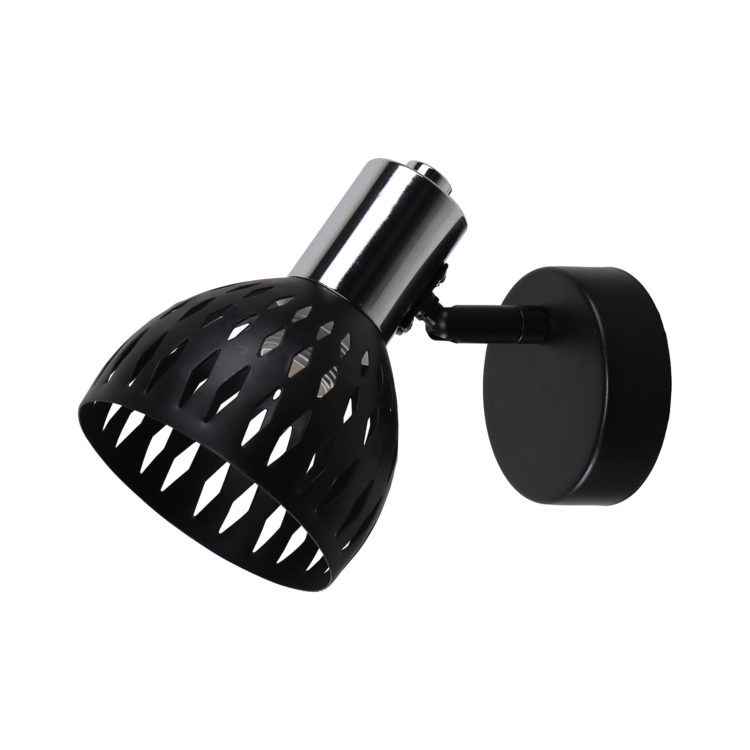 Светильник спот ЭкономСвет 51566 51566/1wBK+CR BK