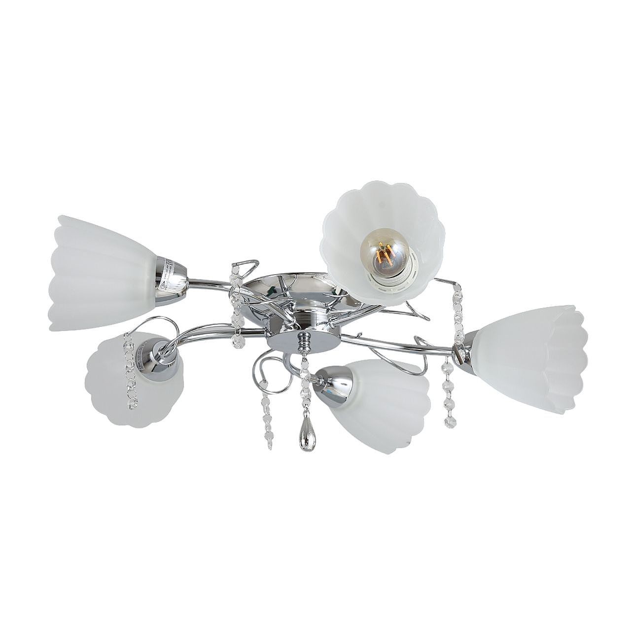 Потолочная люстра ЭкономСвет 53502 53502/5CR WT