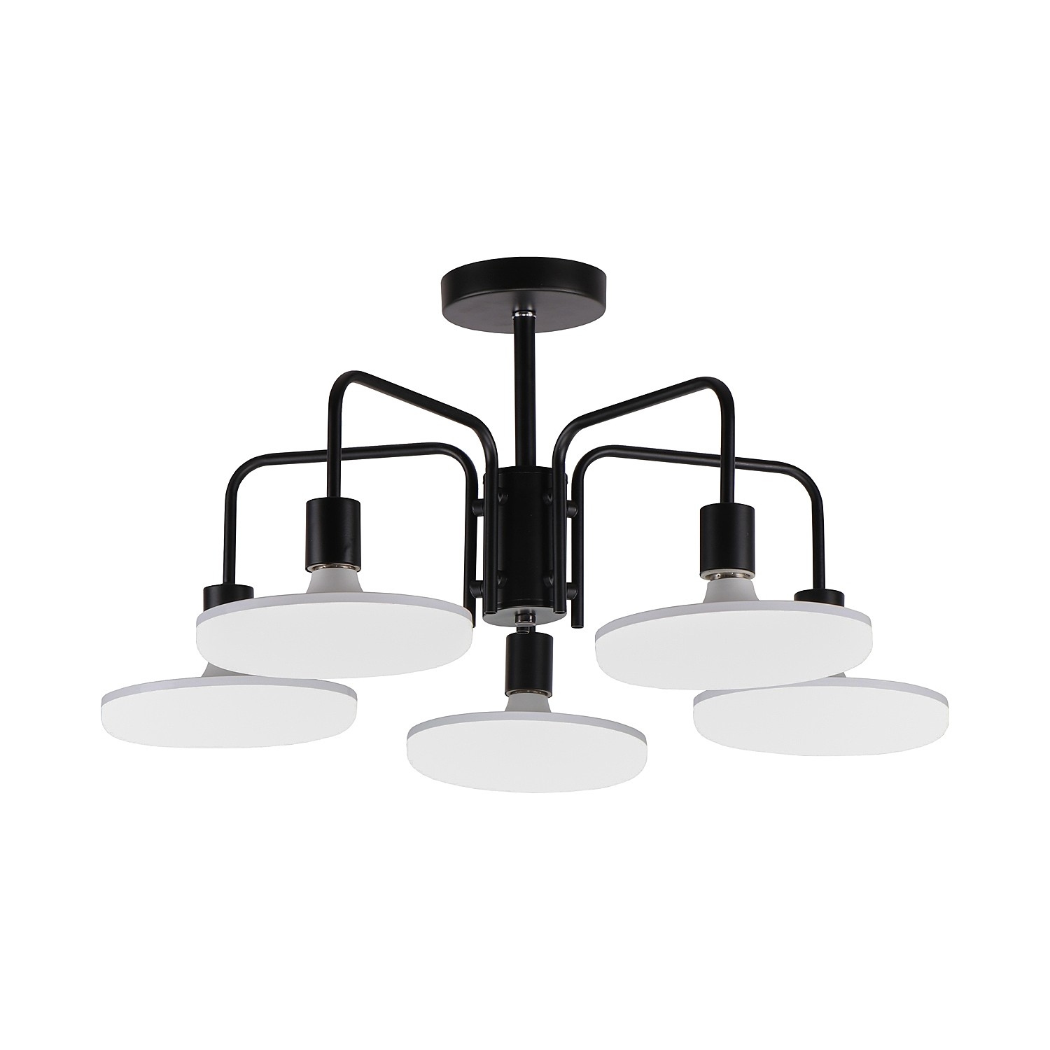 Потолочная люстра ЭкономСвет 66096 66096/5BK WT