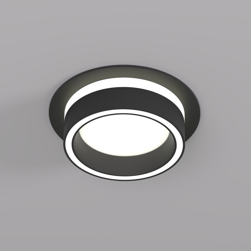 Точечный встраиваемый светильник NIKO DK2100-BK